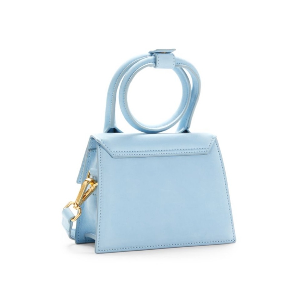 Jacquemus Blue Mini Bag with Circular Handle! Like new! With tagg inside! - Picture 7 of 11